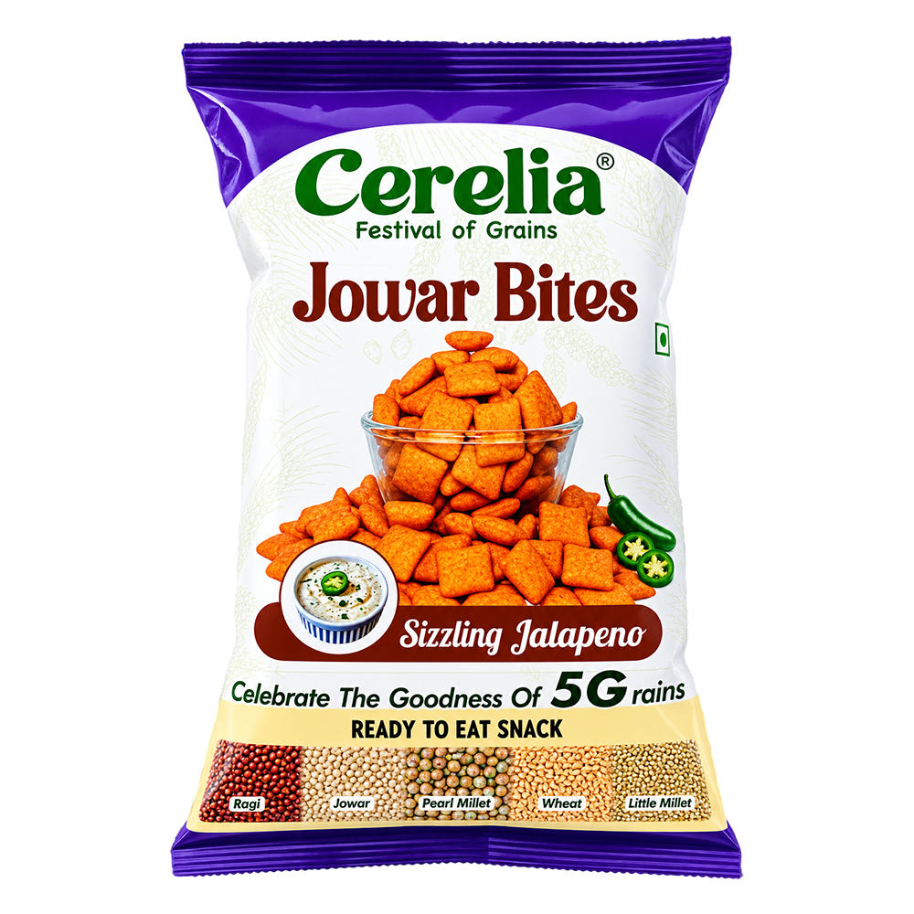 Jowar Bites - Sizzling Jalepeno - 30Gms