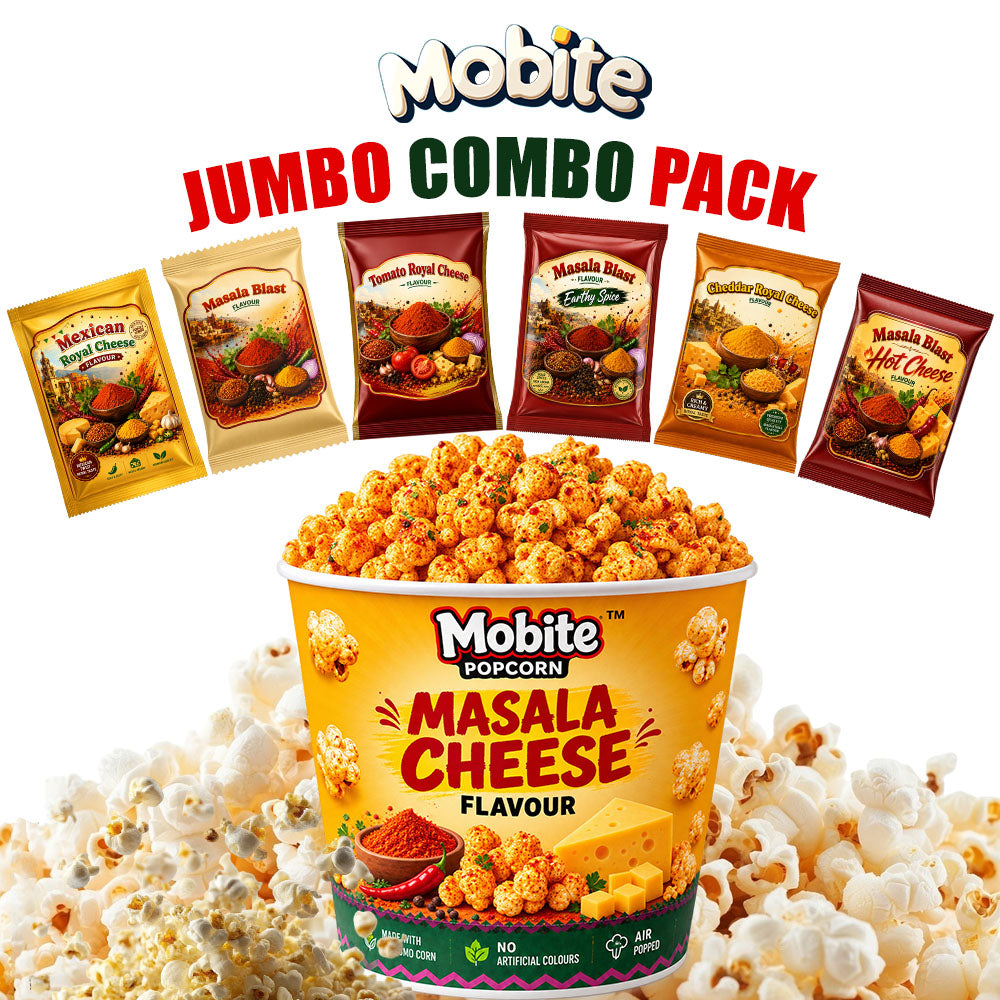 Popcorn Masala Cheese Jumbo Combo | Pack of 6