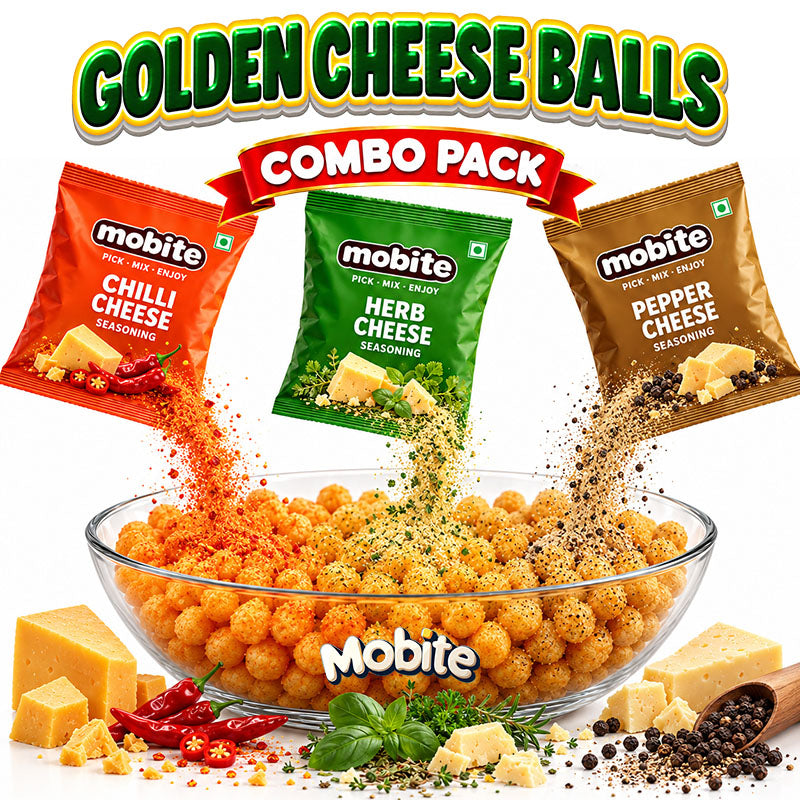 Golden Cheese Balls | Pack of 3