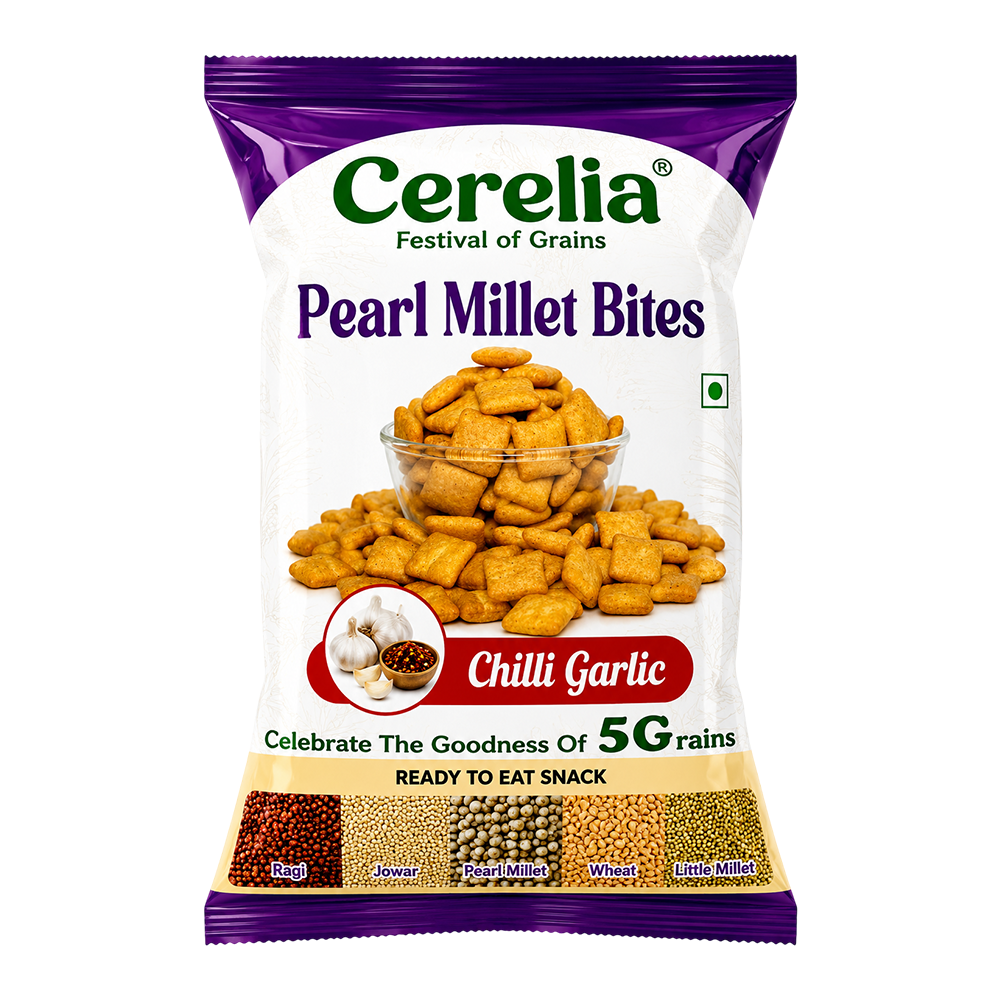 Pearl Millet Bites - Chilly Garlic - 30Gms