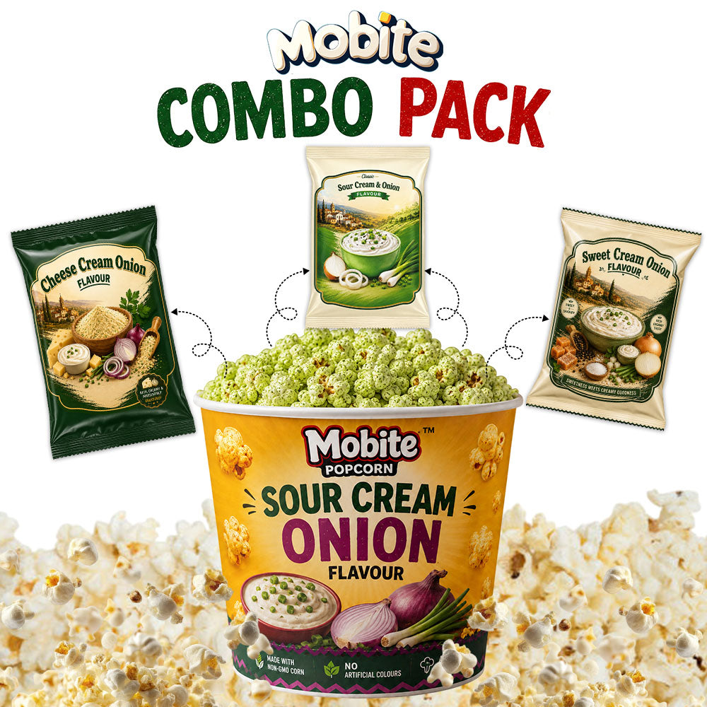 Popcorn Sour Cream Onion | Pack of 3