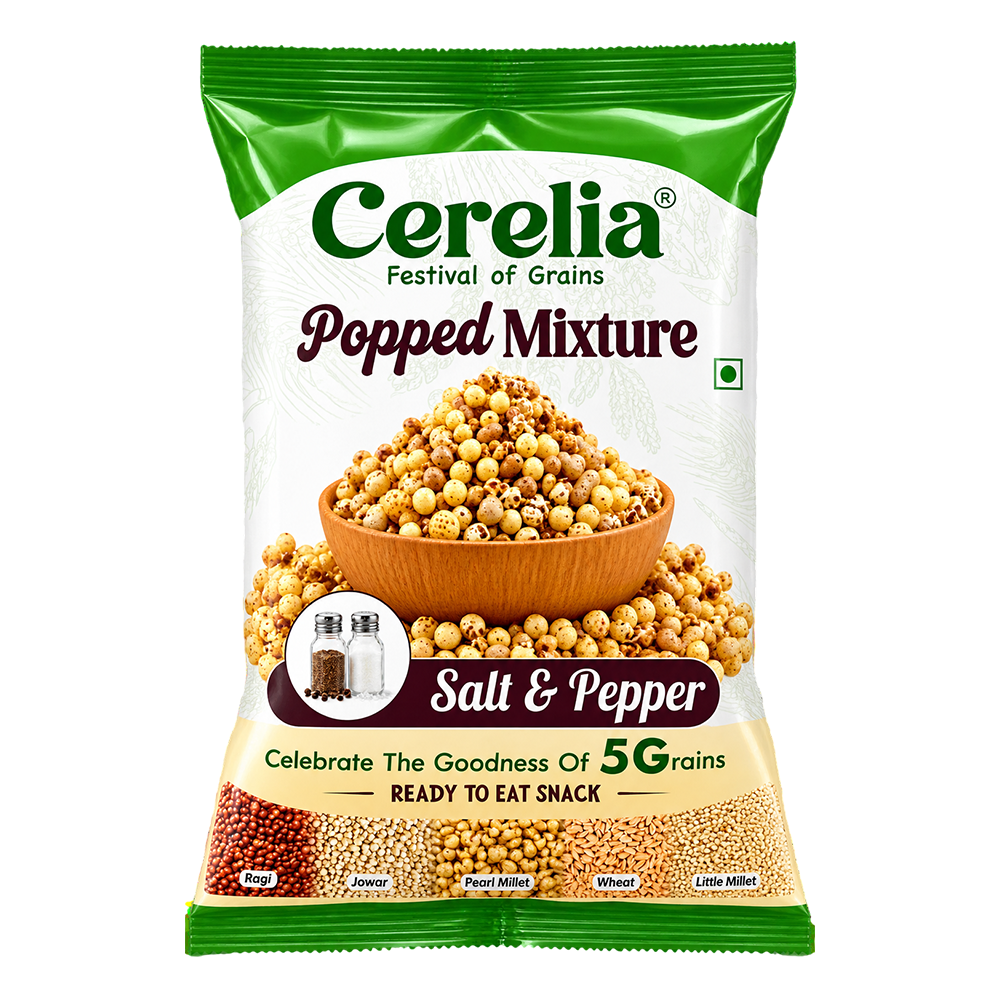 Popped Mixture - Salt & Pepper - 30gms
