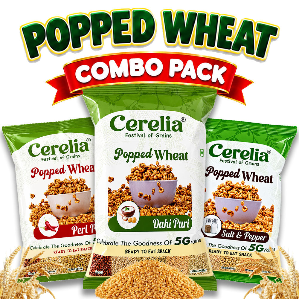 Popped Wheat - Combo Pack - Pack of 3