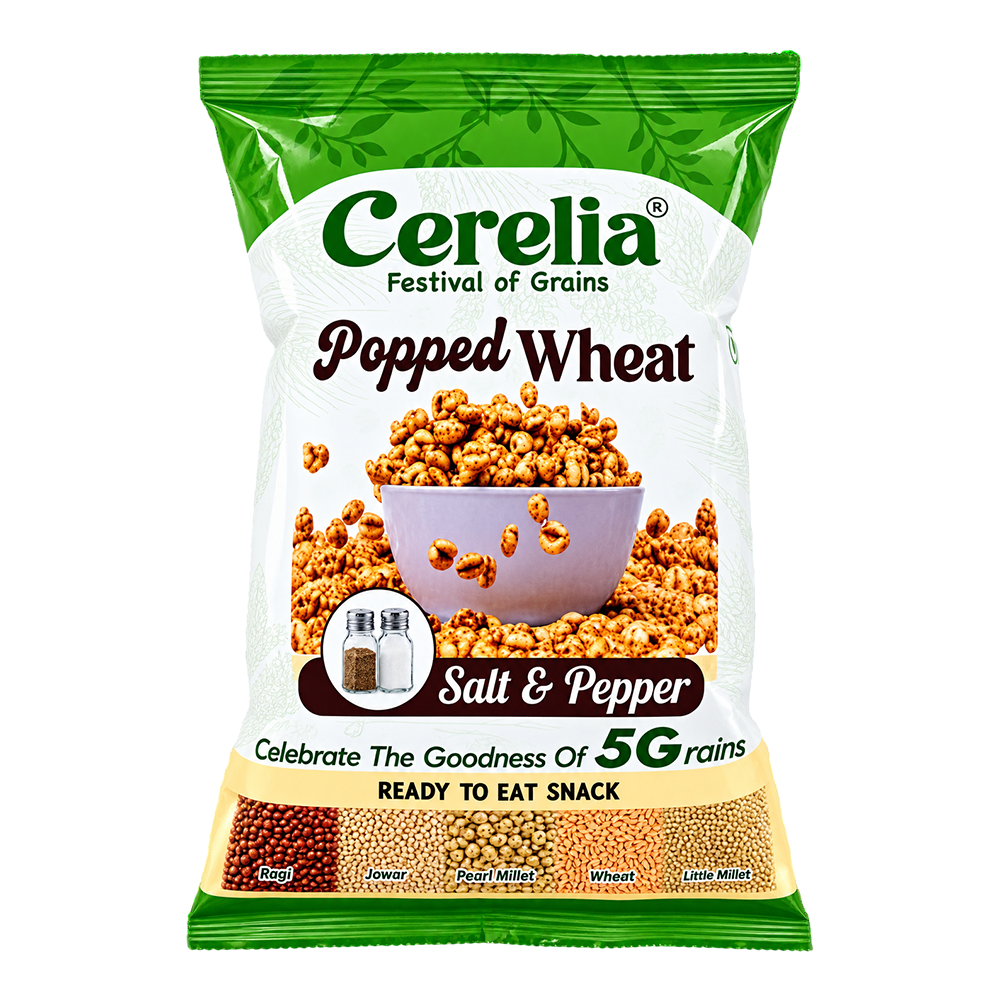 Popped Wheat -  Salt & Pepper - 30Gms