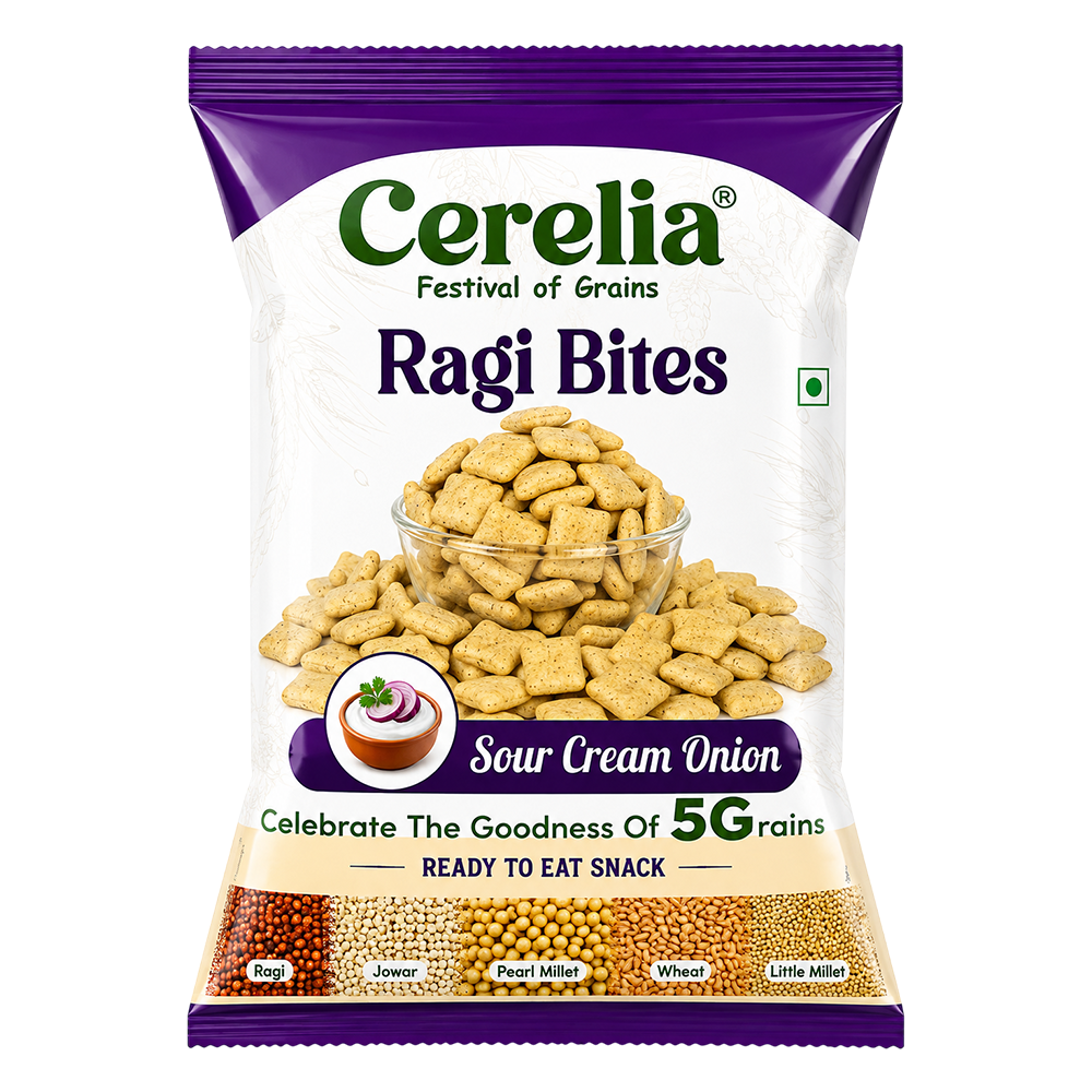 Ragi Bites - Sour Cream Onion - 30Gms