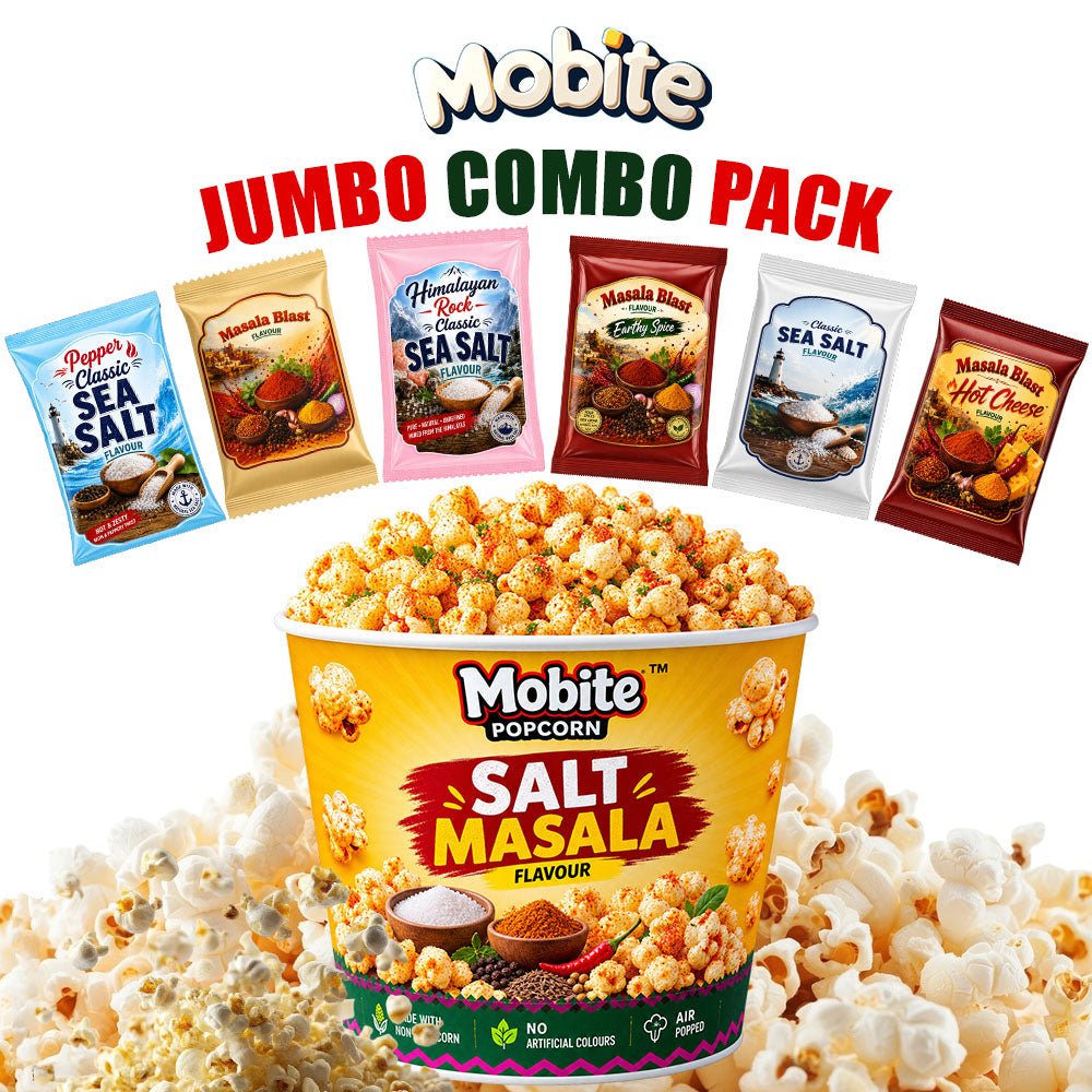 Popcorn Salt Masala Jumbo Combo | Pack of 6