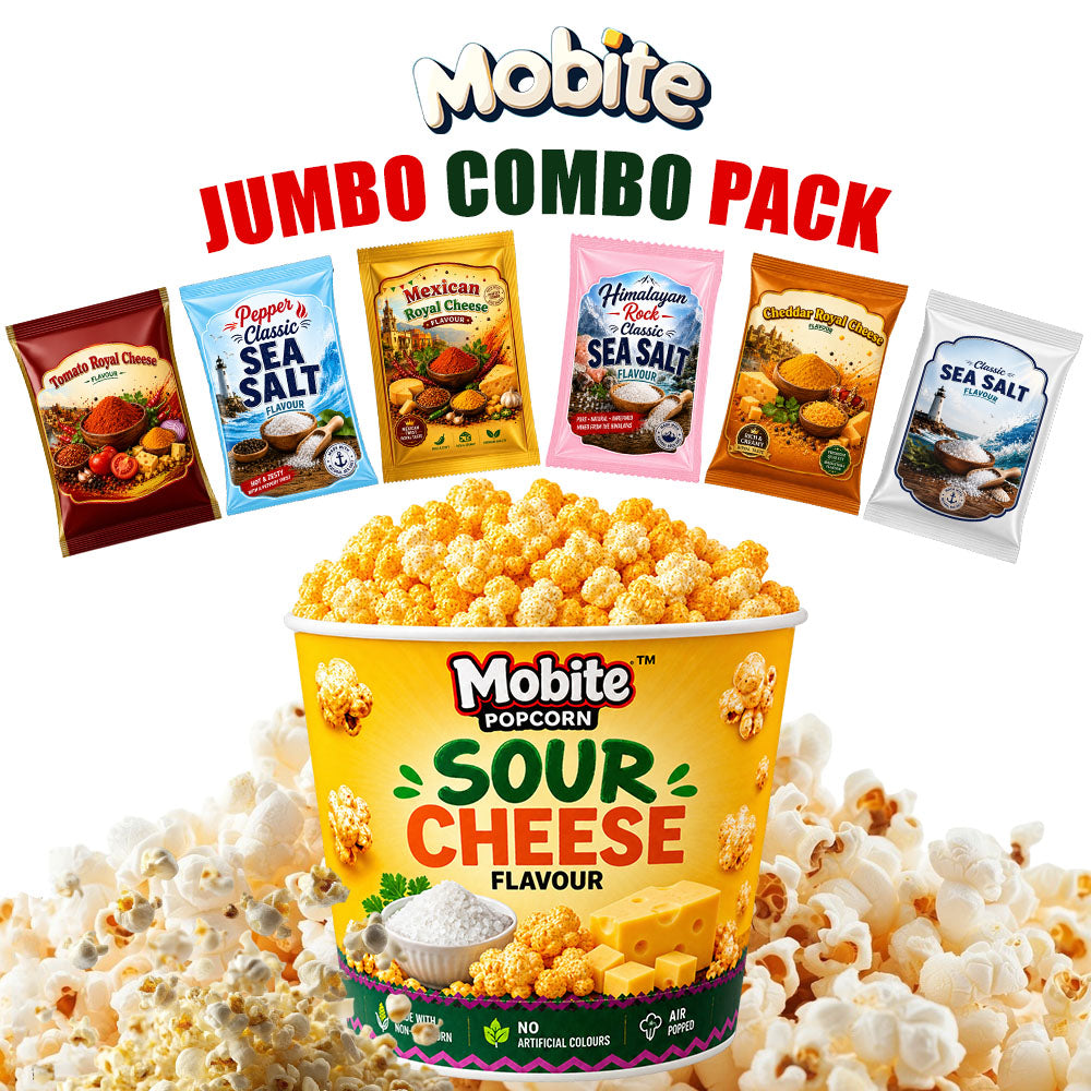 Popcorn Sour Cheese Jumbo Combo | Pack of 6